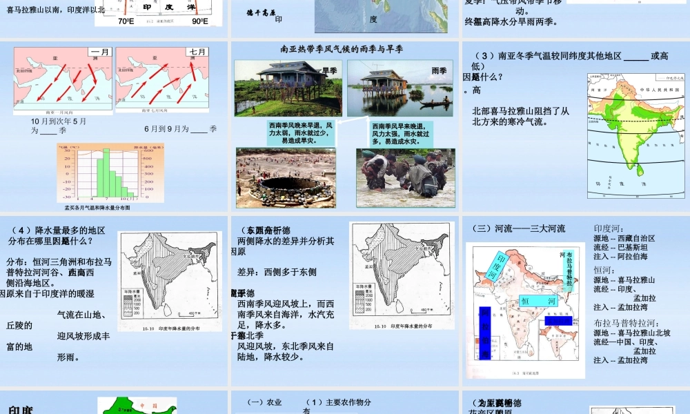 七年级地理下册 南亚印度课件 人教新课标版 课件