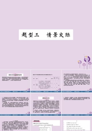 (贵阳专版)中考英语复习 第3部分 中考题型攻略篇 题型3 情景交际(精讲)课件