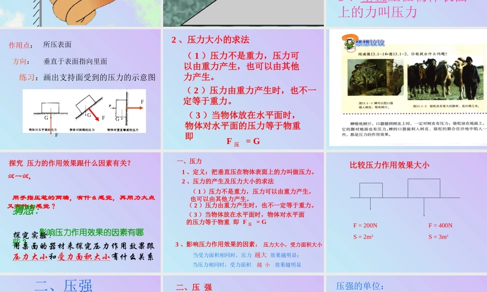 压强 课件示例 课件