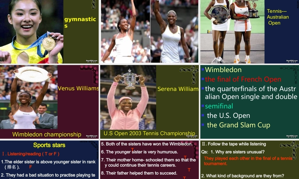 Modeul1 Unit2 lesson3 sports stars 北师大版 课件