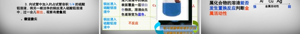 九年级化学下册 第八单元 课题2 金属的化学性质课件 (新版)新人教版 课件