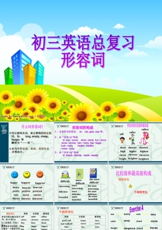 中考英语复习形容词 课件