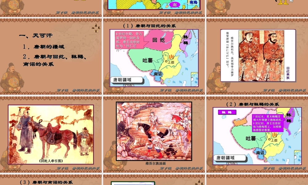 七年级历史下册第五单元繁荣开放的社会第4课唐朝的民族关系课件