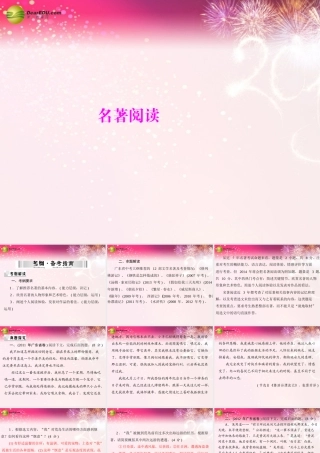 中考语文复习提能训练 名著阅读课件(含中考真题) 课件