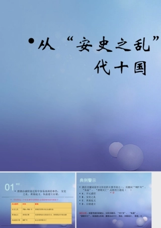 (秋季版)七年级历史下册 第六单元 第27课 从安史之乱到五代十国(误区预警)素材 岳麓版 素材