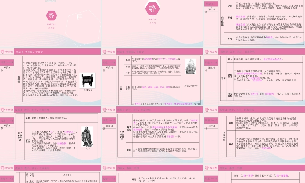 (河南专用)版中考历史 专题过关二 中国古代史课件