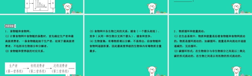 (江西专版)中考生物 第2部分 专题一 生物与环境复习课件