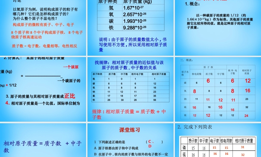九年级化学上册(32 原子的结构)课件 (新版)新人教版 课件