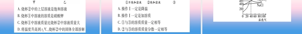 (湖北专版)中考化学总复习 第1部分 教材系统复习 九下 第9单元 溶液习题课件1 课件