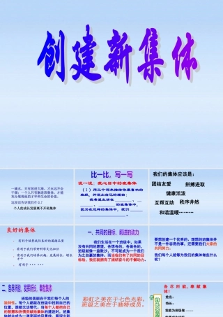 七年级政治上册 1.1创建新集体课件 人教新课标版 课件