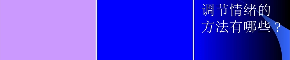 七年级政治掌握调节情绪的有效方法课件 新课标 人教版 课件