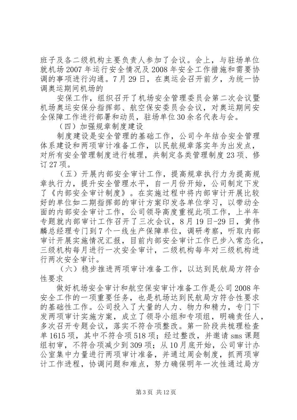 机场安全工作总结 _第3页