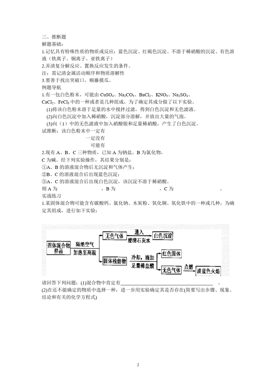 初中化学专题讲座_第2页