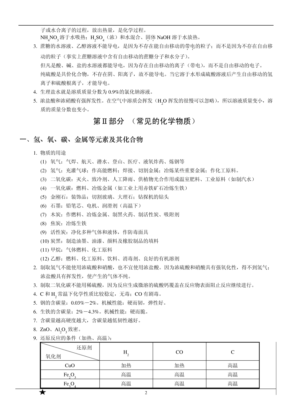 初中化学基本常识版_第2页