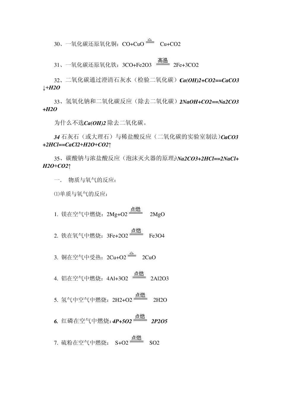 初中化学方程大全_第3页