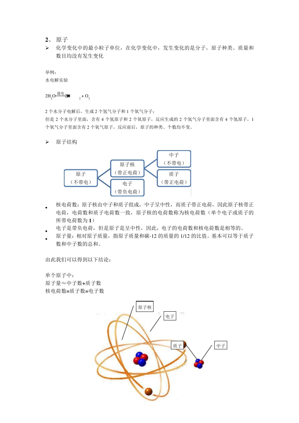 初中化学知识点解析——物质结构_第2页