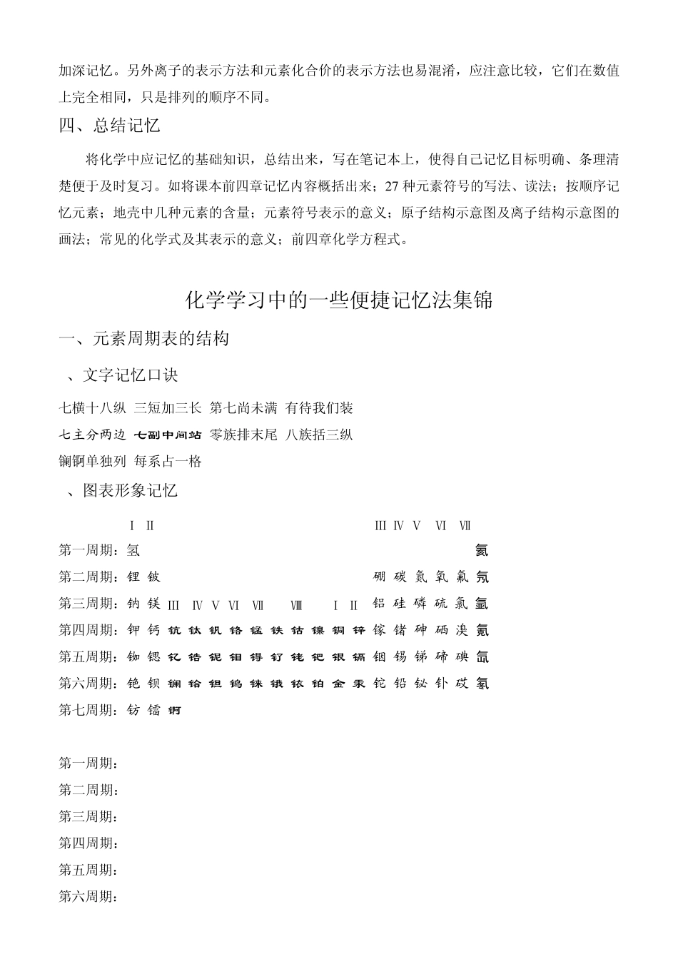 初中化学知识记忆方法_第2页