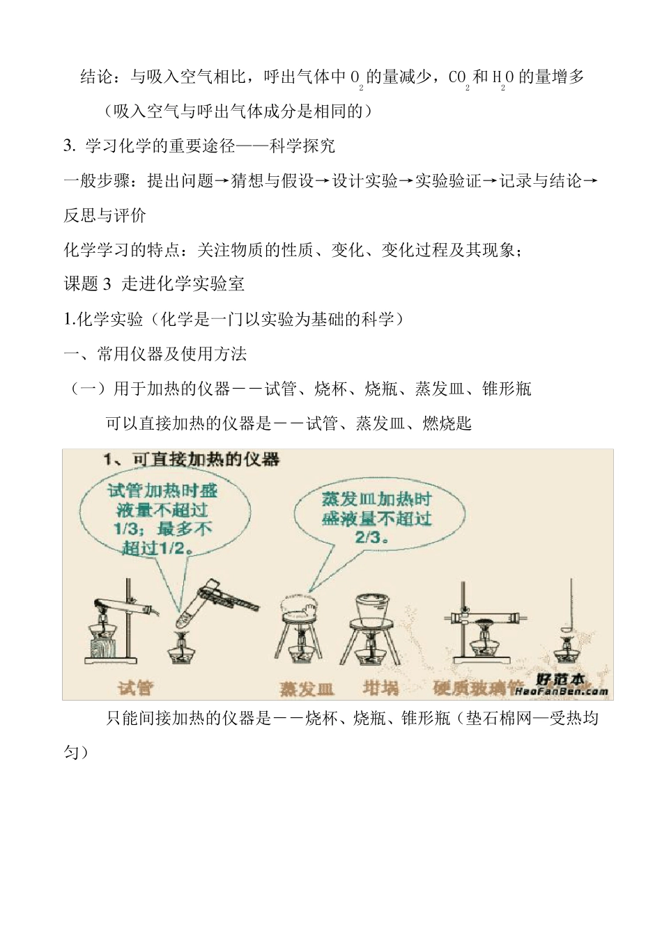 初中化学笔记完整_第2页