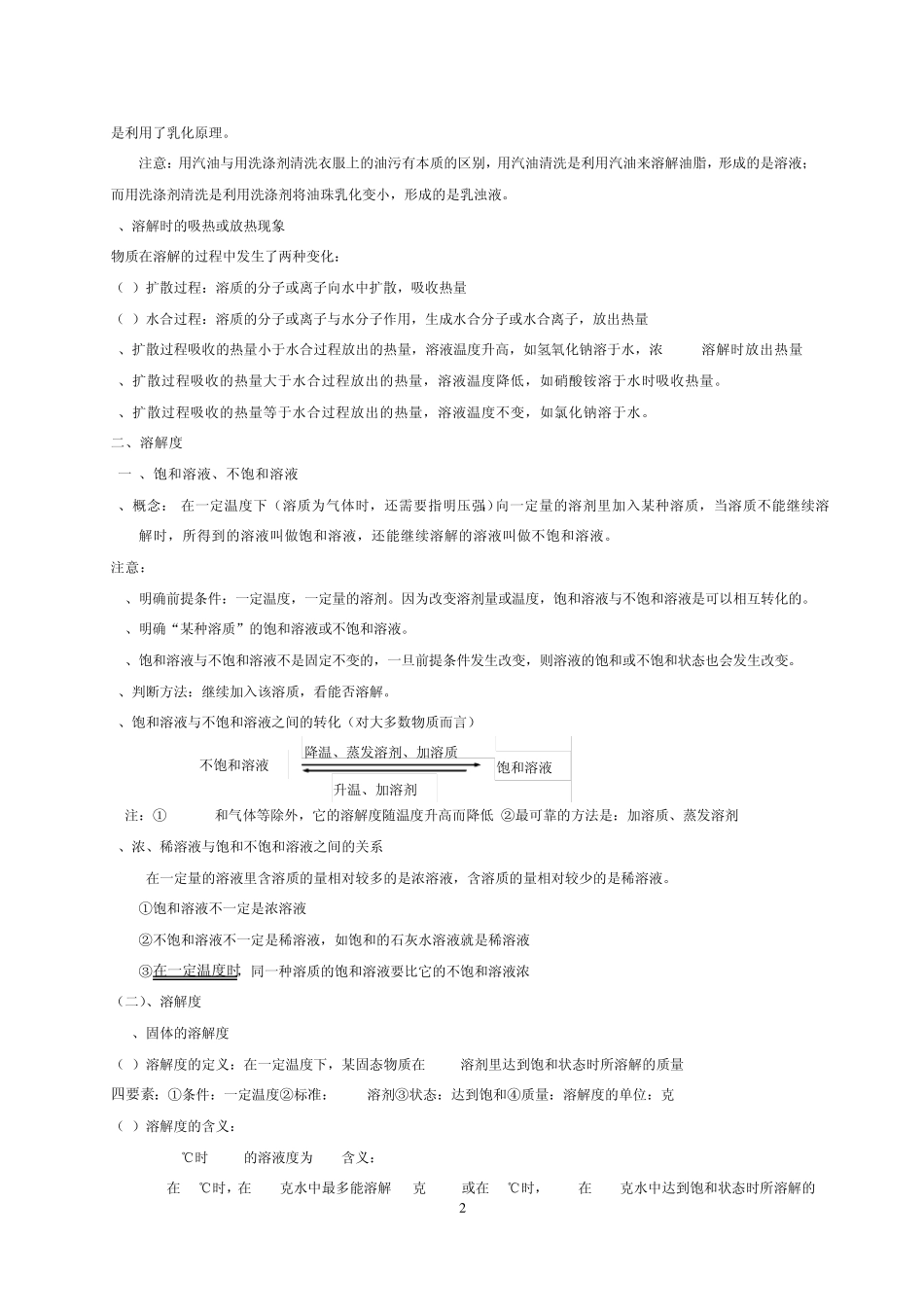 初中化学第九单元知识点_第2页