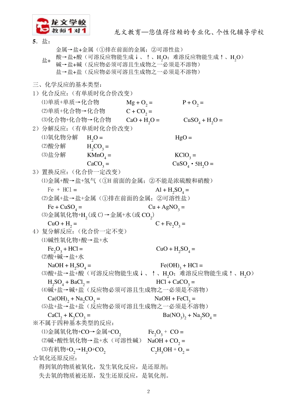 初中化学酸碱盐知识点总结_第2页
