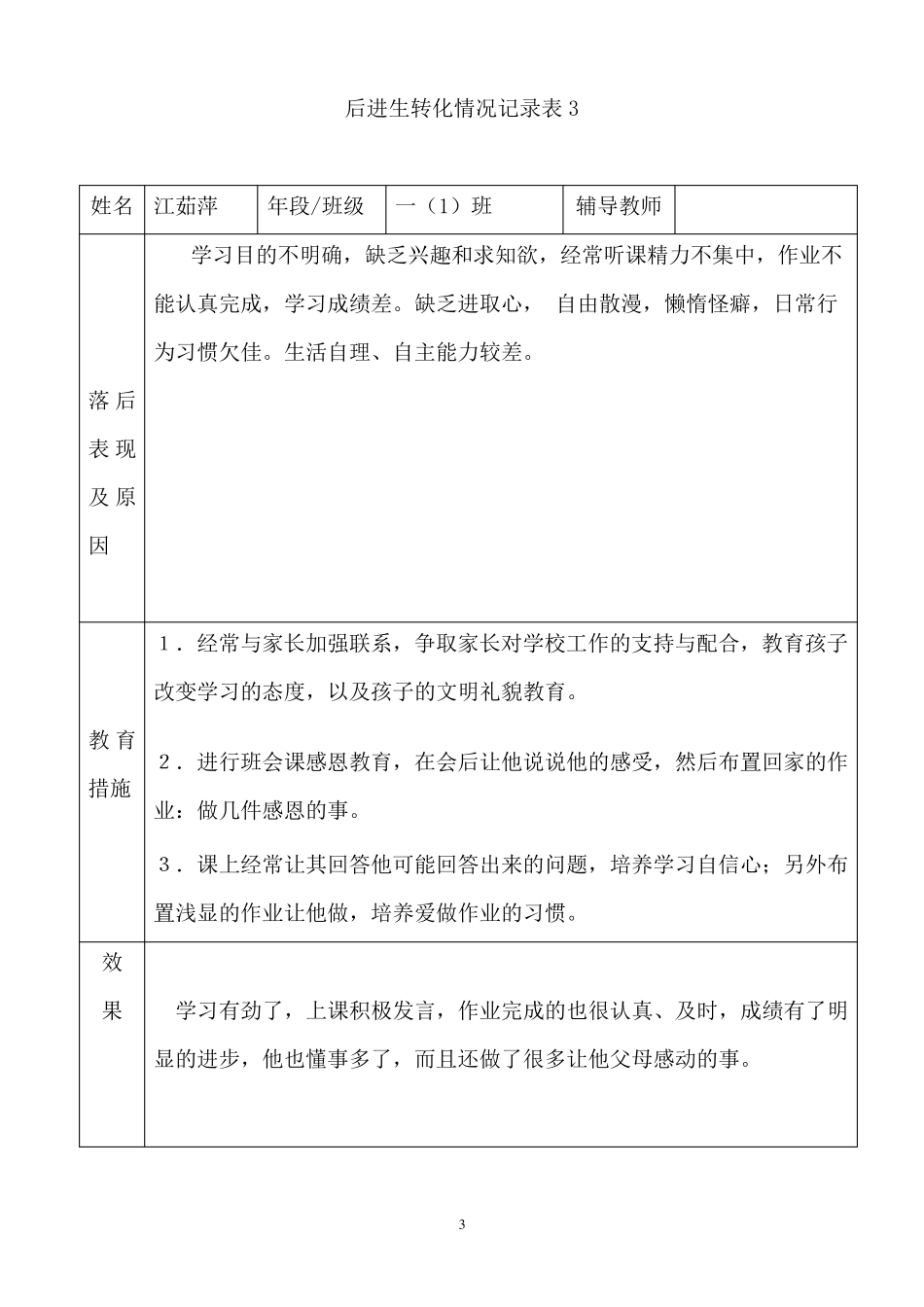 初中后进生转化记录_第3页