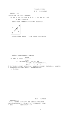 初中地理会考知识点汇总湘教版