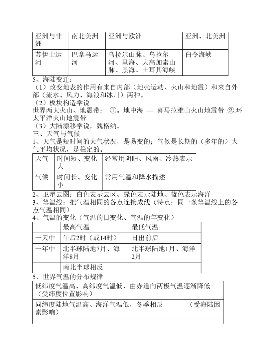 初中地理全部知识点_第3页