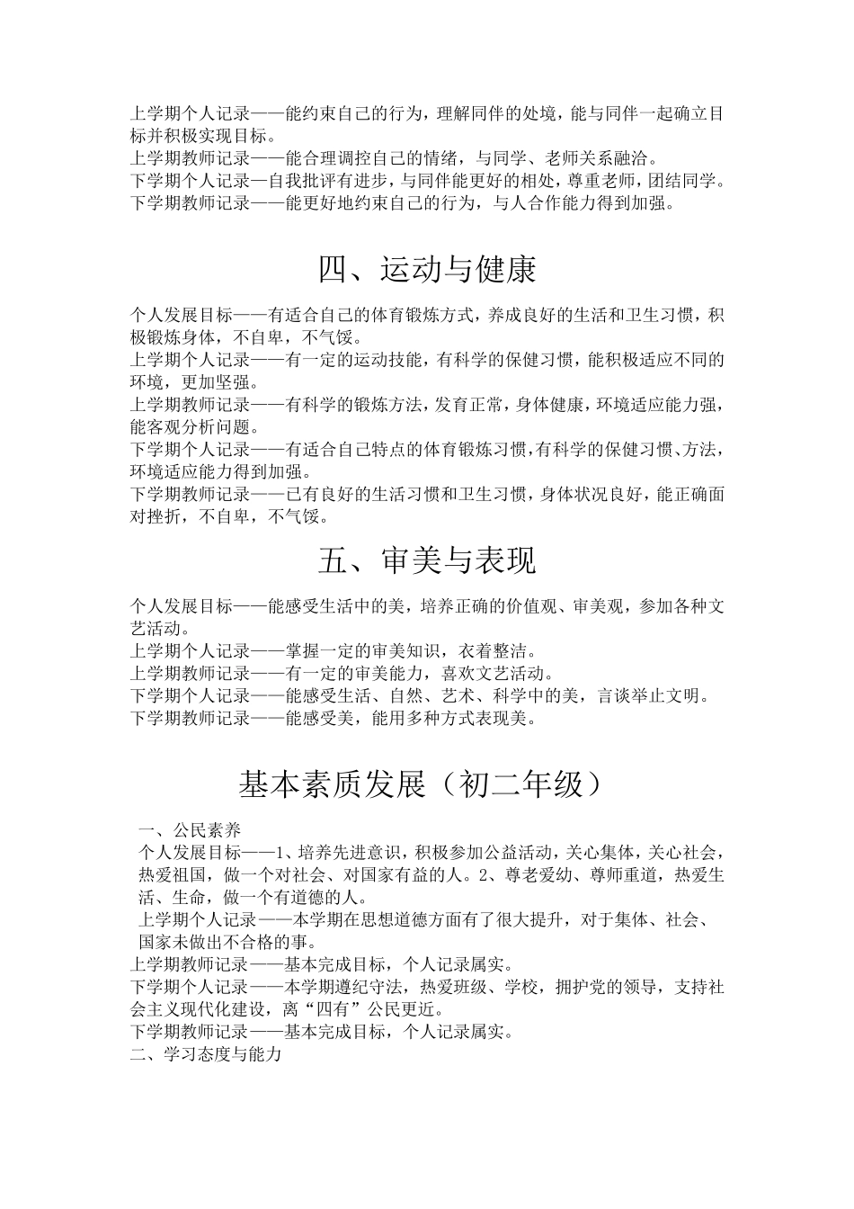 初中基本素质发展_第2页