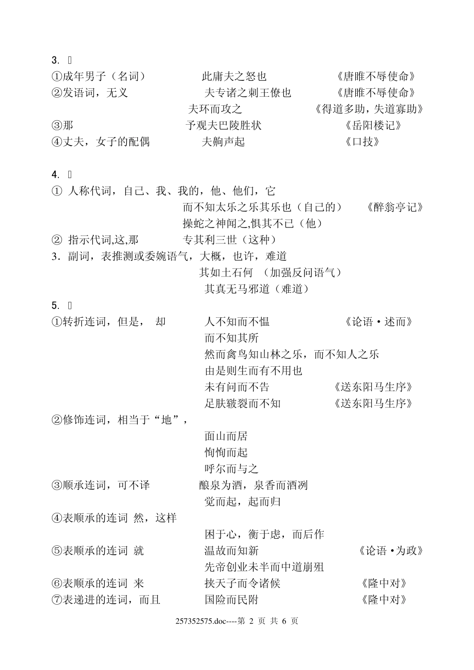 初中常见文言虚词的用法归纳_第2页