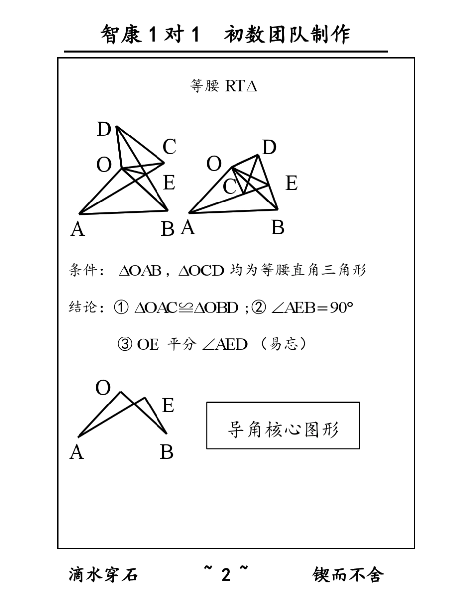 初中数学几何模型秘籍_第2页