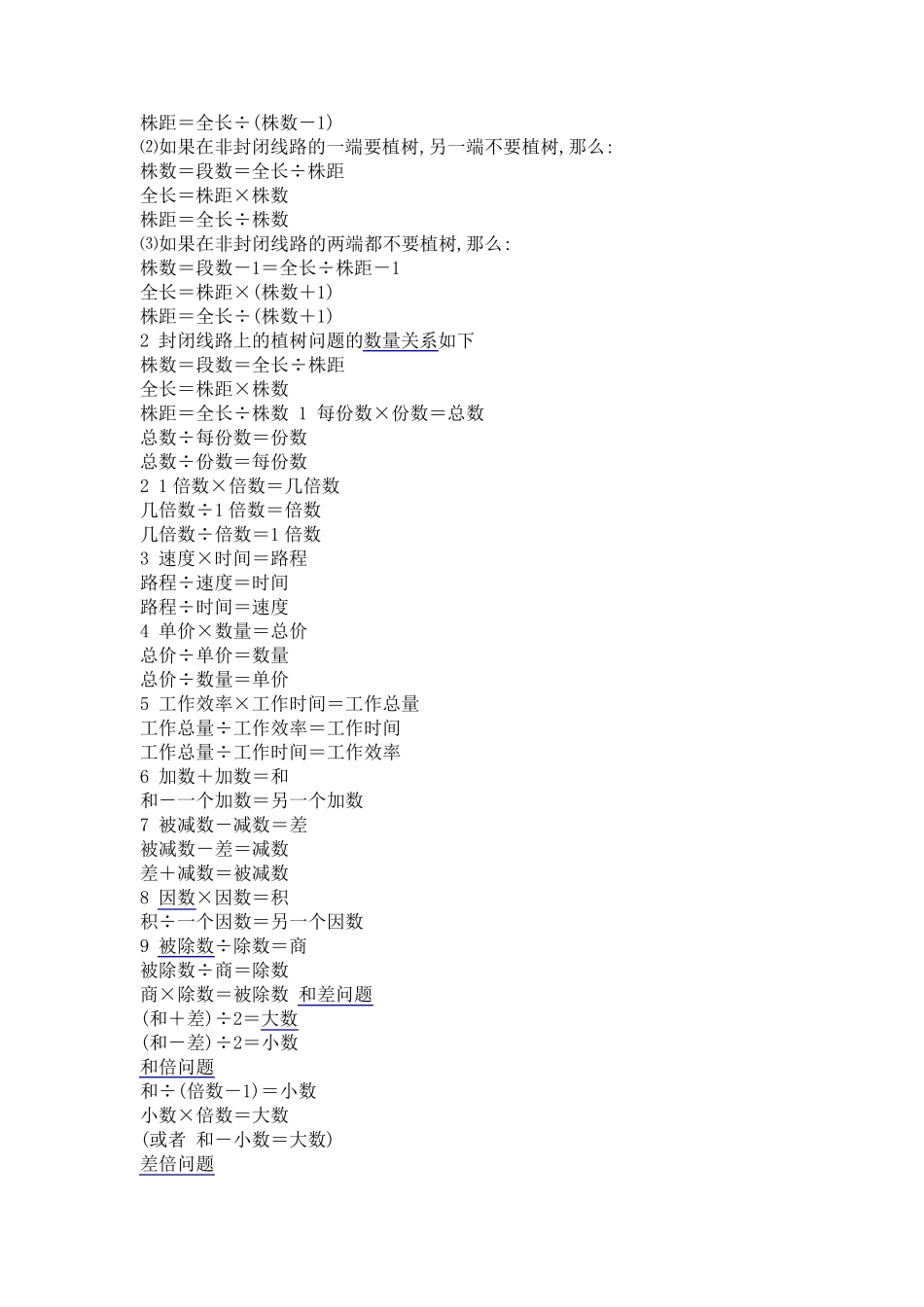 初中数学各种应用题公式_第2页