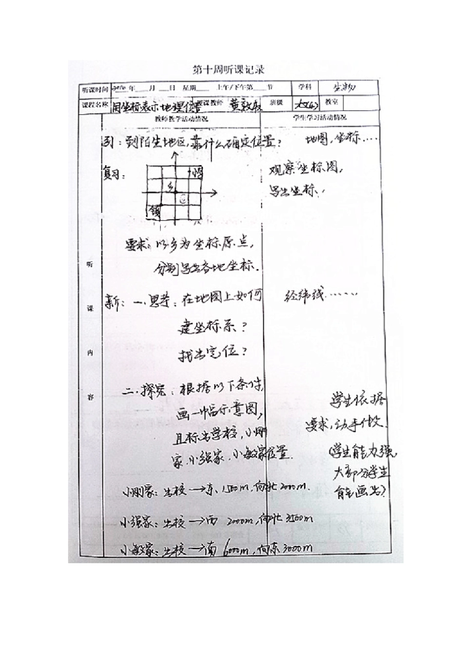 初中数学听课记录_图文_第1页