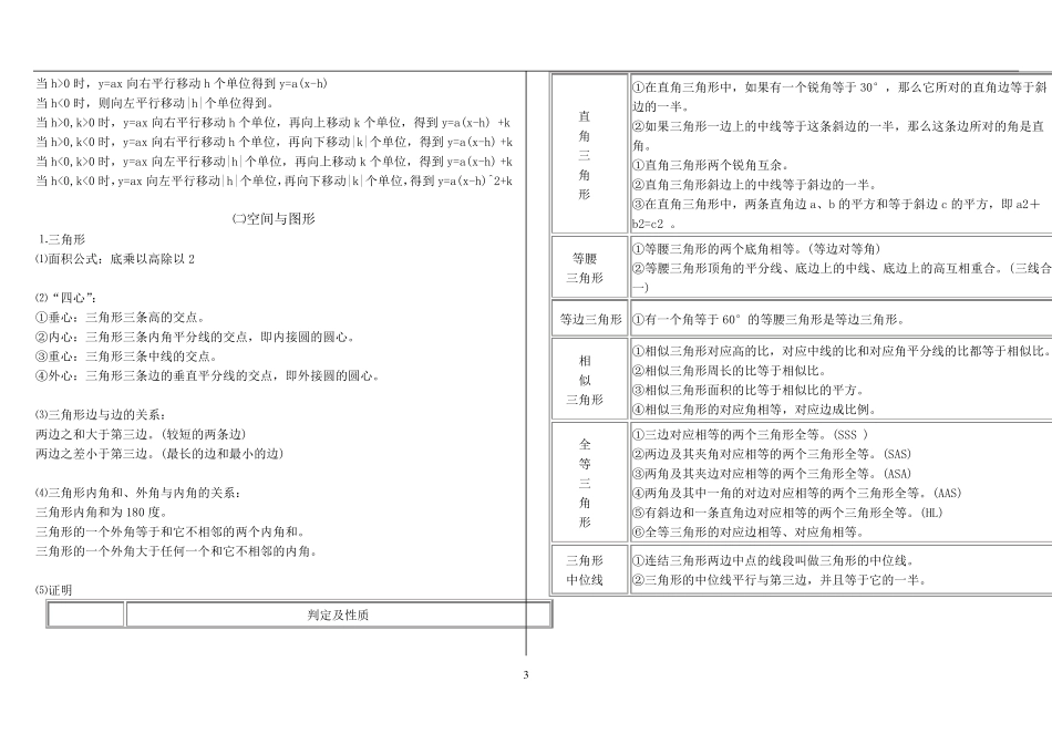 初中数学复习资料大全_第3页