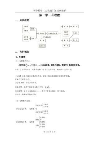 初中数学知识点全解(PDF版)