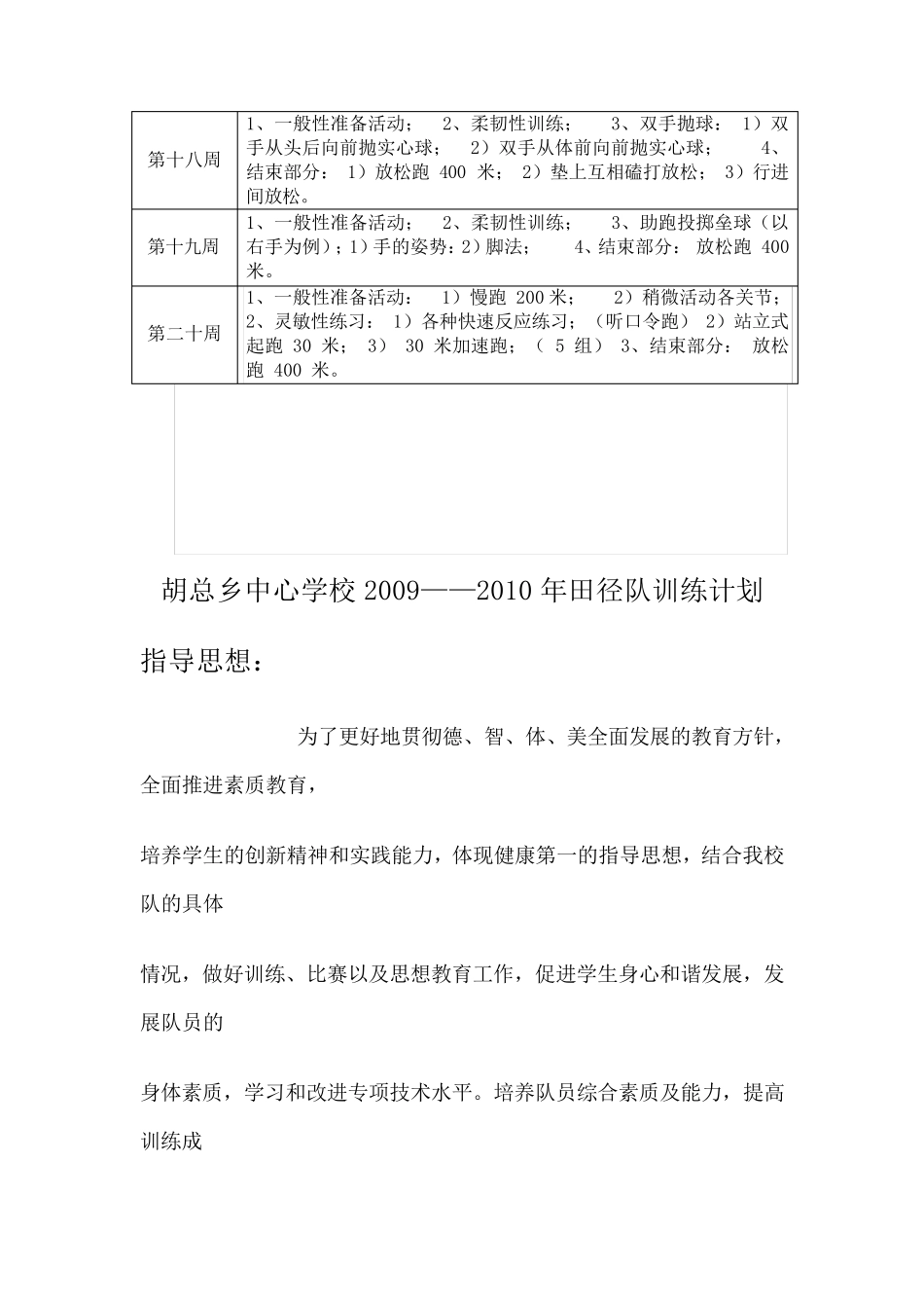 初中田径队训练计划_第3页