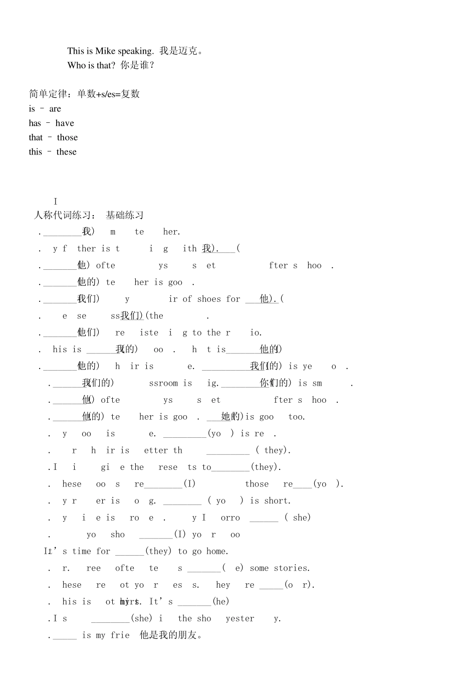 初中英语人称代词小结_第3页