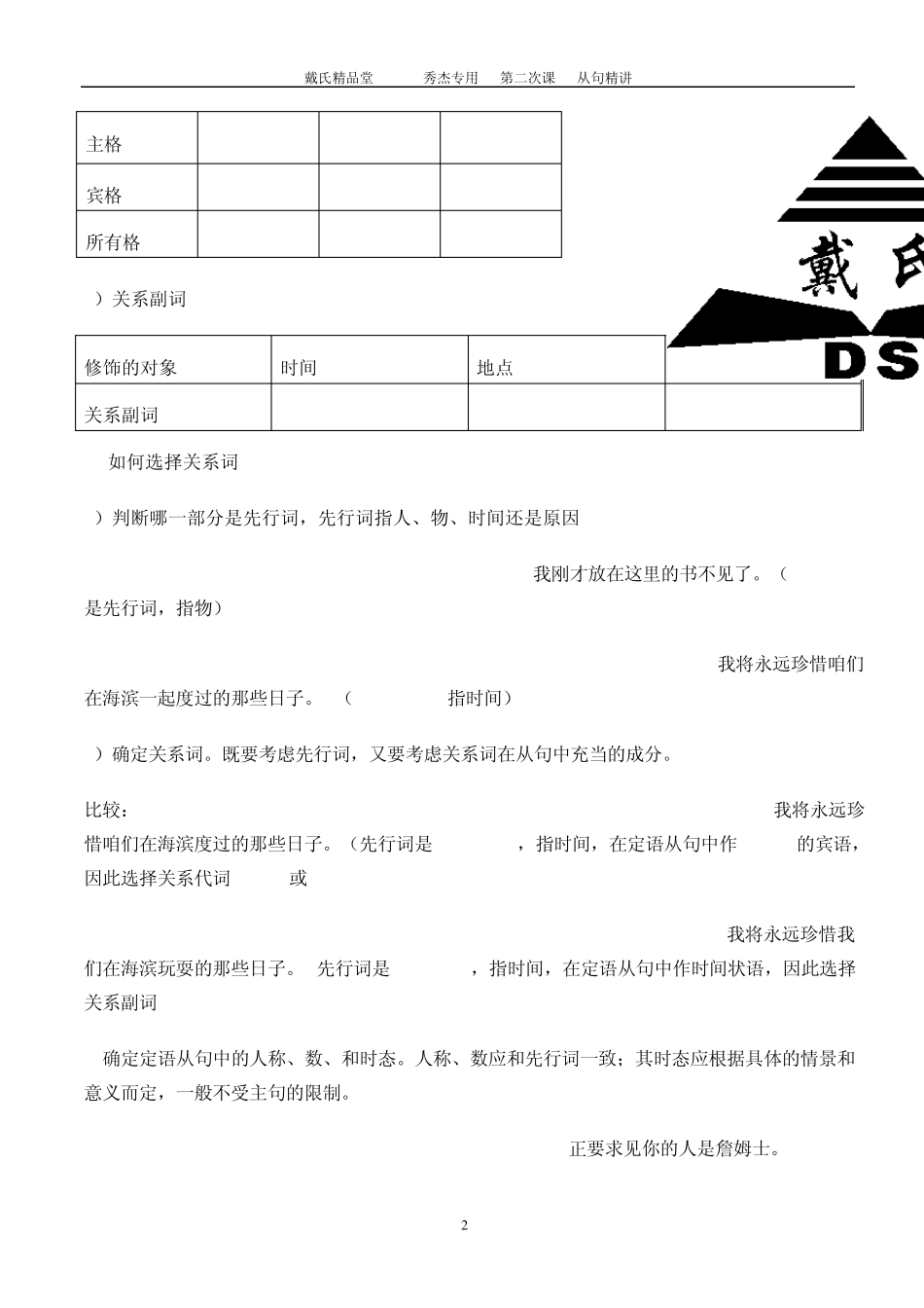 初中英语从句汇总_第2页