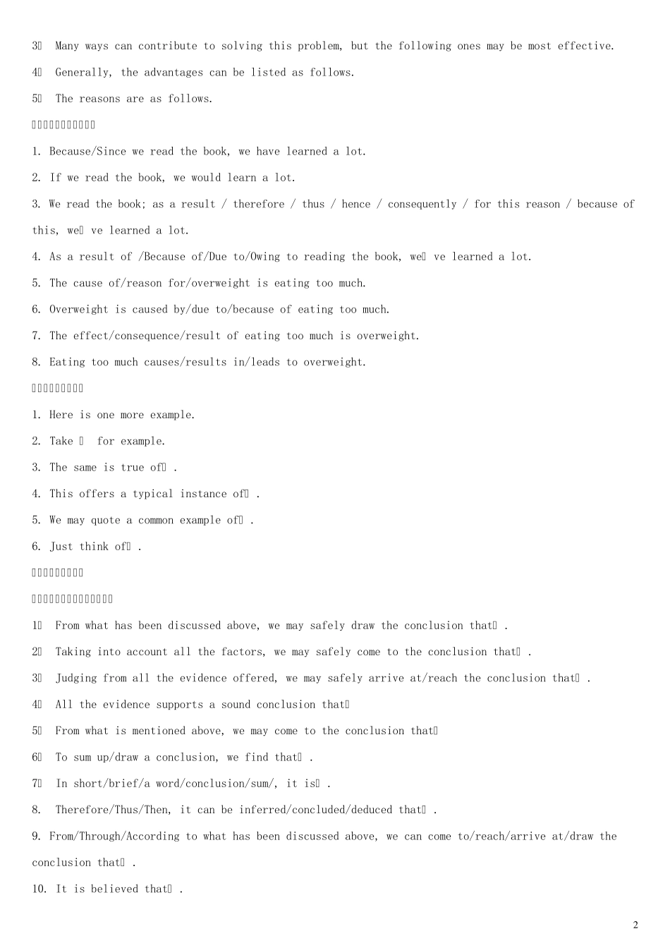 初中英语作文经典句型汇总_第2页