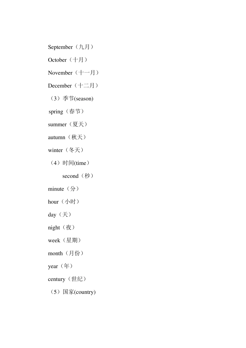 初中英语单词分类记忆大全_第2页