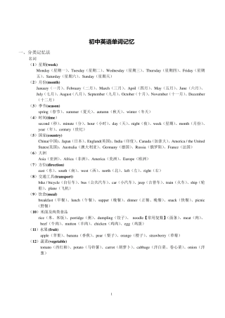 初中英语单词记忆方法