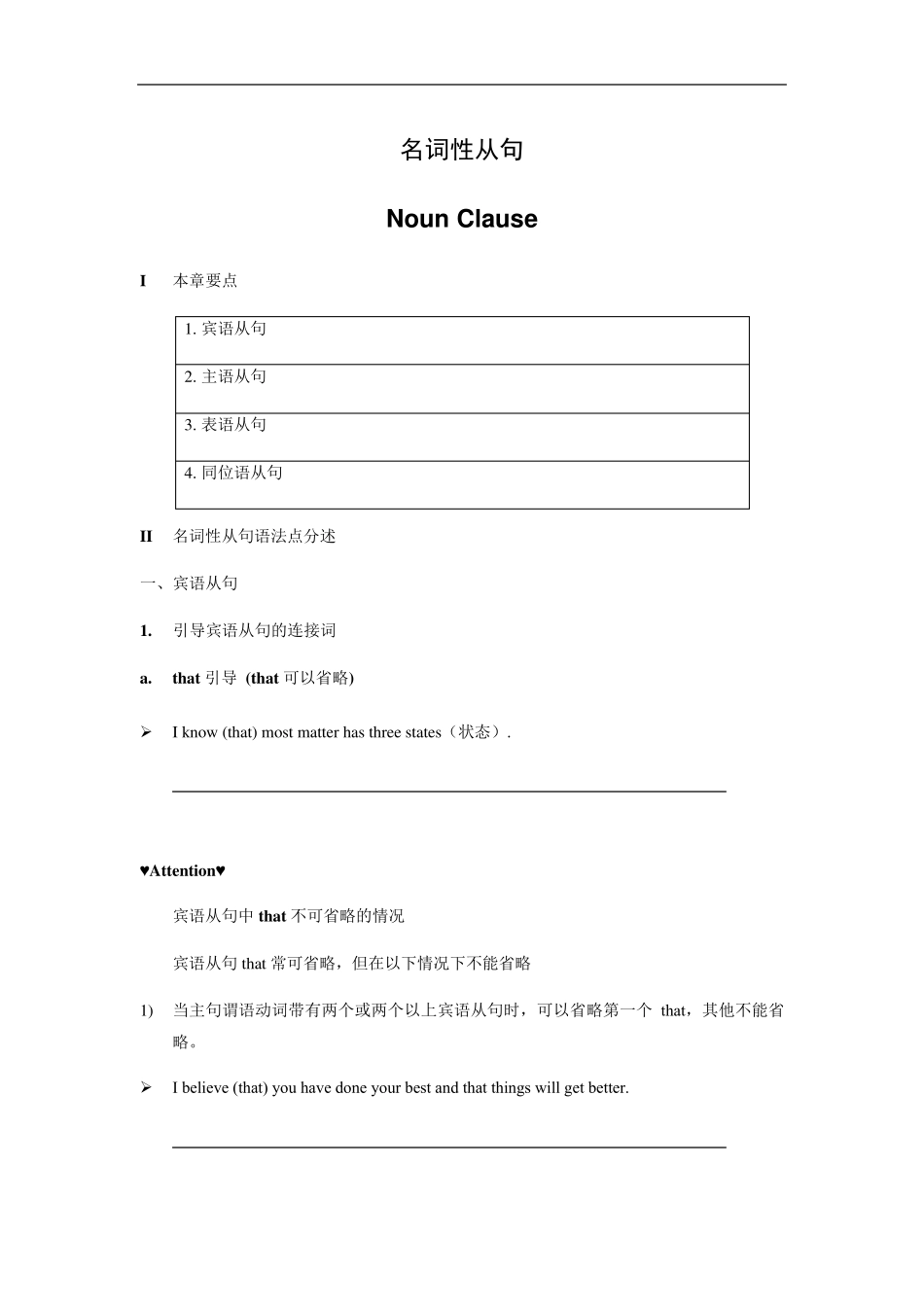 初中英语名词性从句的总结归纳_第1页