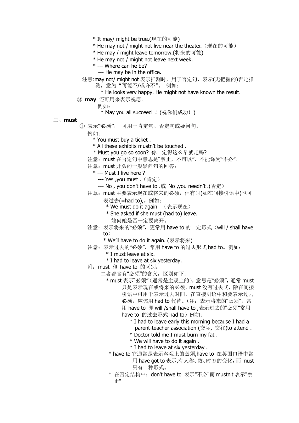 初中英语常见情态动词的用法_第3页