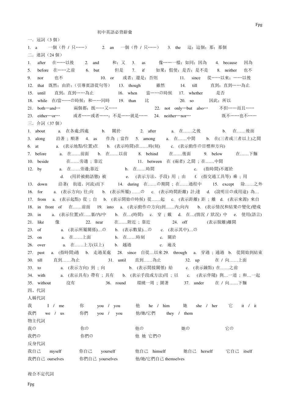 初中英语必背单词_第1页