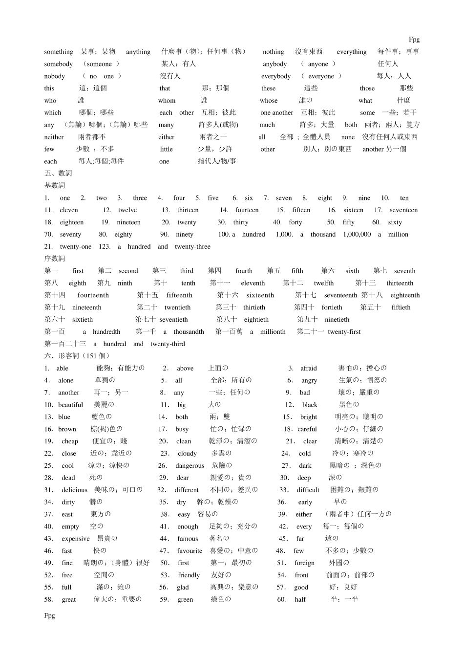 初中英语必背单词_第2页