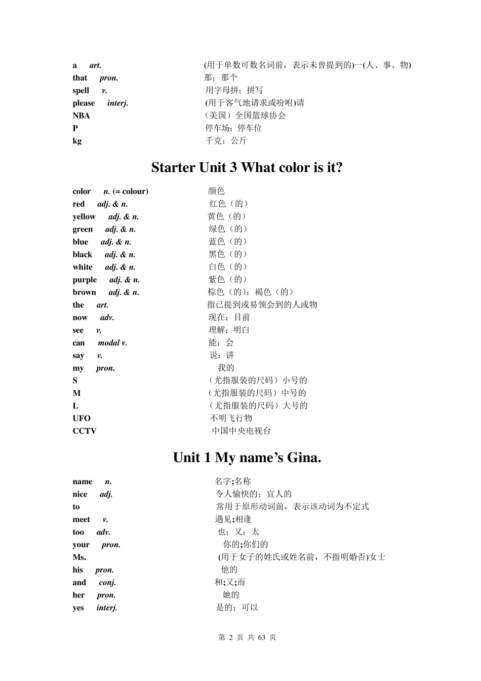 初中英语所有单词_第2页