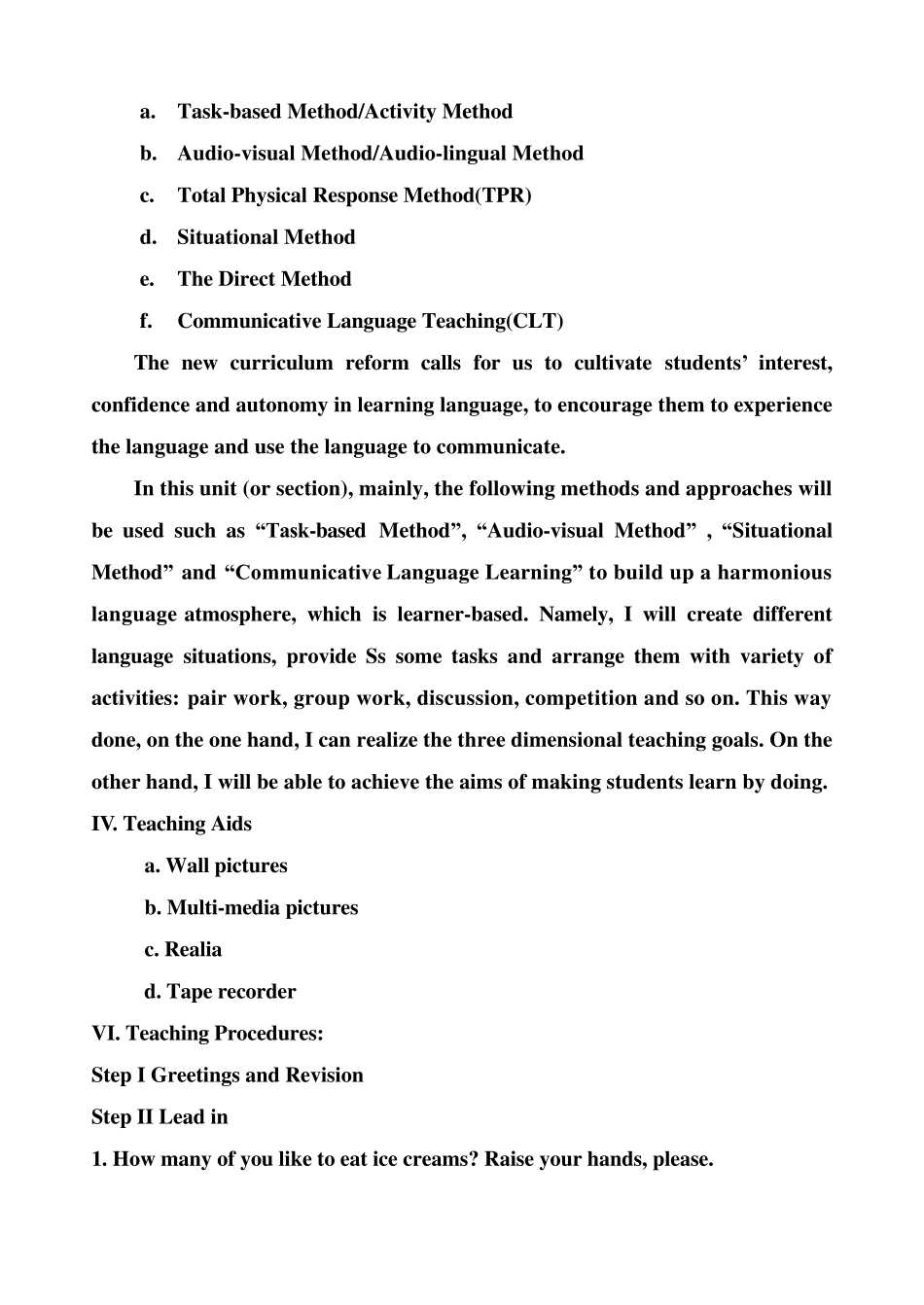 初中英语教学设计模板(新目标)_第3页