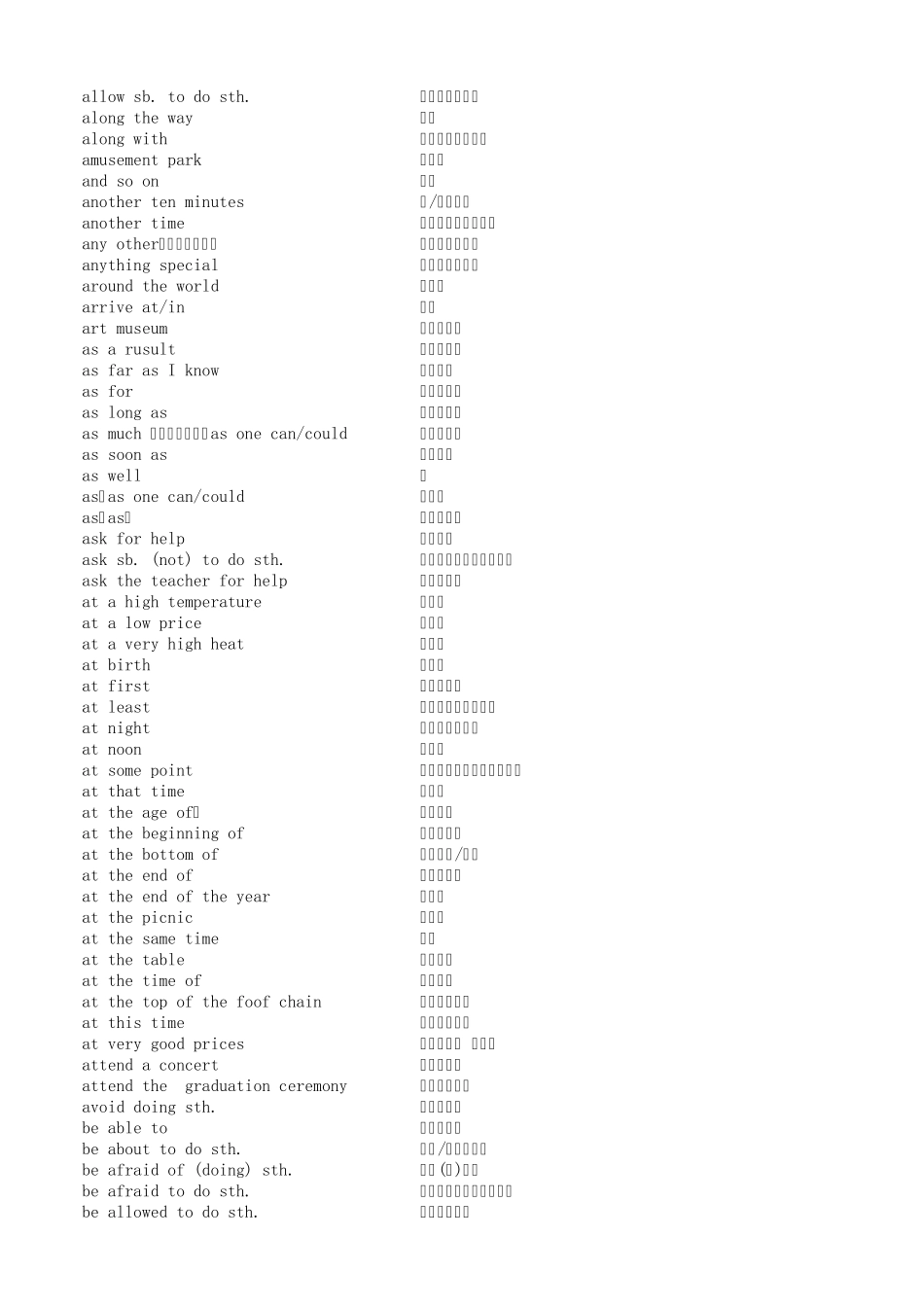 初中英语短语句型整理全(中考必背)_第2页