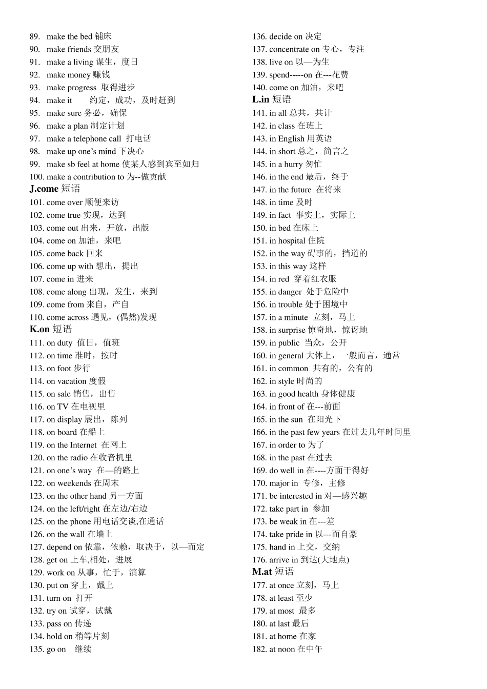 初中英语短语归纳_第2页