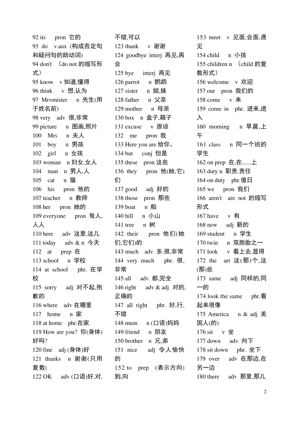 初中英语词汇1000个_第2页