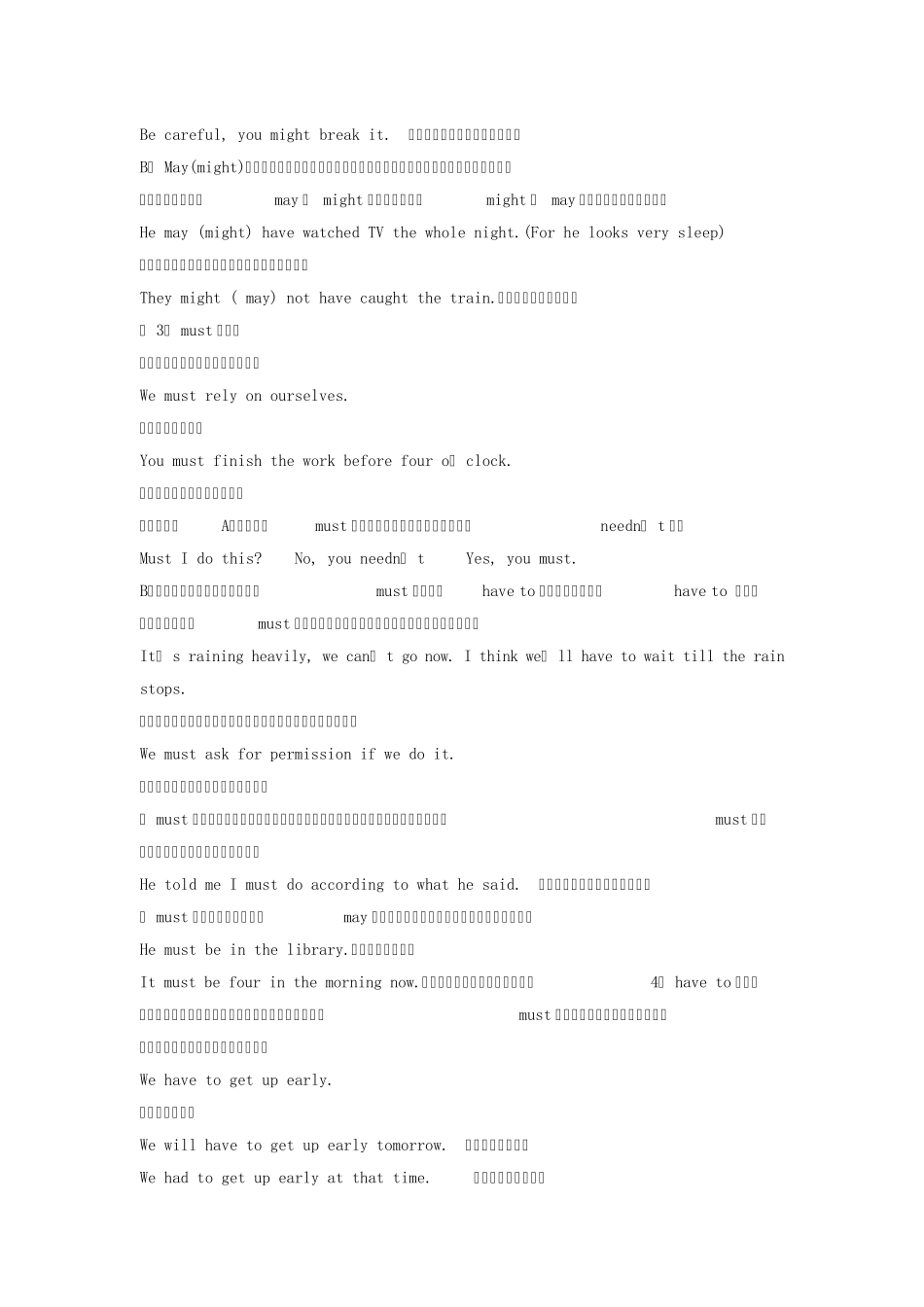 初中英语语法_情态动词_第3页